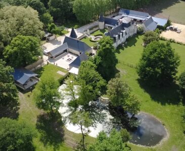 le Manoir de la Mazeraie vu du Ciel (2)